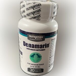 Denamarin liver health supplement for medium dog. (Nutramax laboratories)